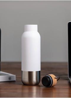 Hans Larsen AVERSA - Hans Larsen RCS Recycled Stainless Steel Insulated Water Bottle - White  - Image 1