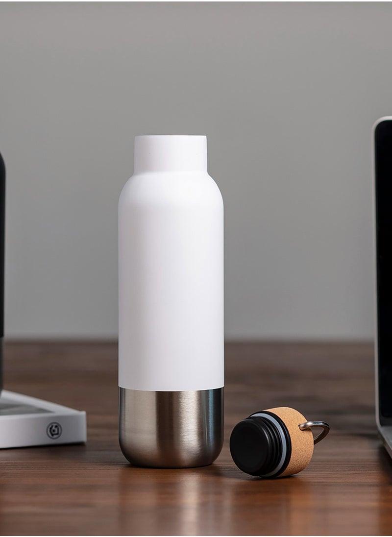 Hans Larsen AVERSA - Hans Larsen RCS Recycled Stainless Steel Insulated Water Bottle - White  - Image 1