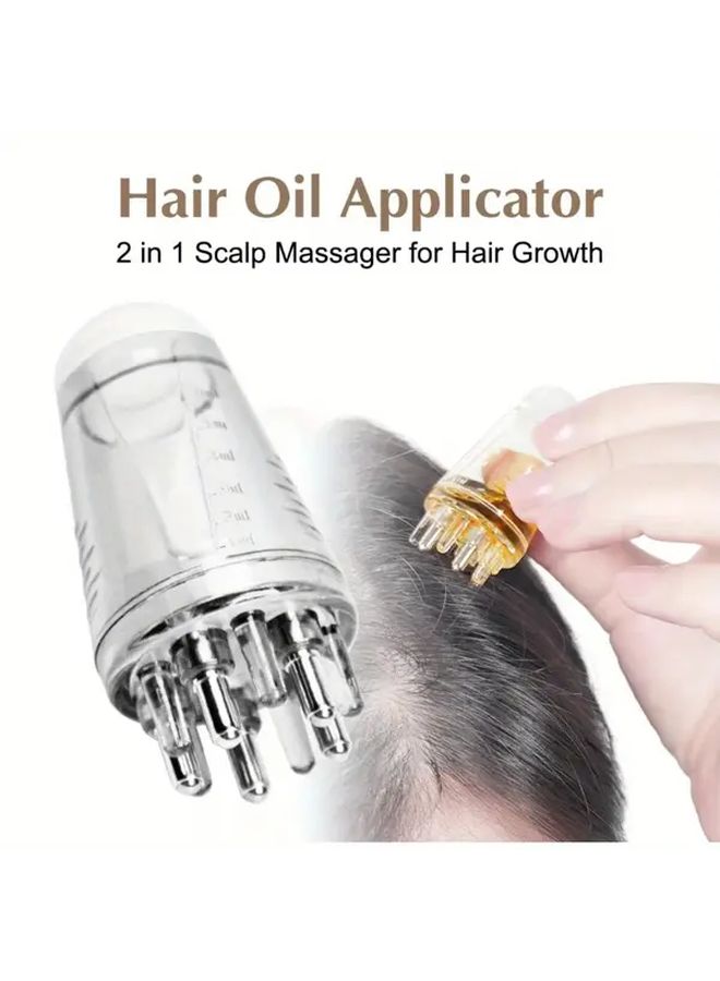 2pcs Scalp Applicator Roller Ball Essential Oil Massage Comb Liquid Oil Hair Brush - Image 4