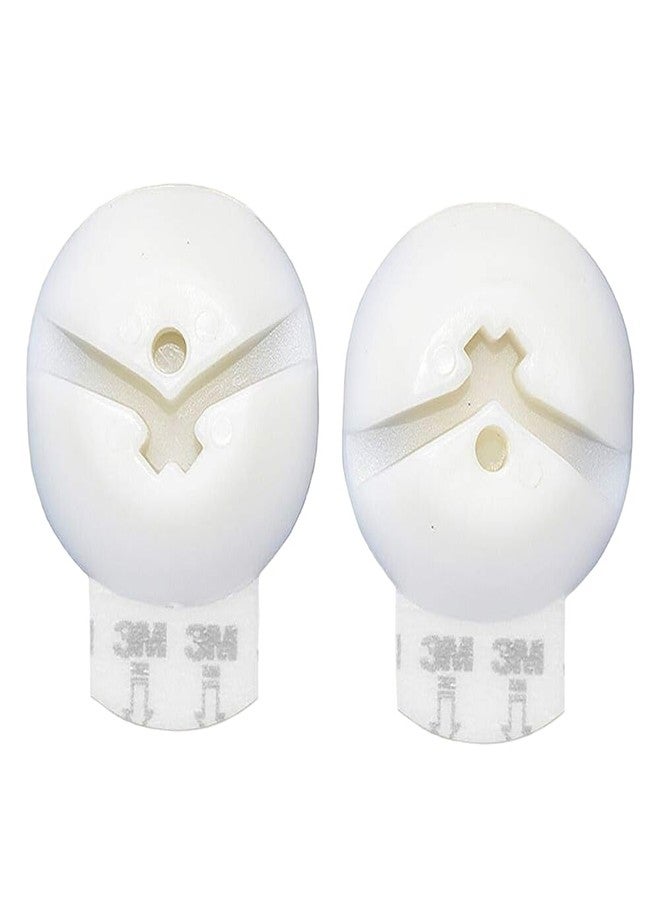 Redi Shade No Tools Simple Slide Inside Mount Roller Shade Bracket, White, 2 Pack - Image 1