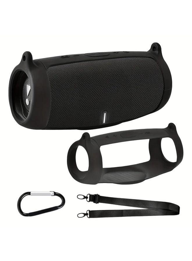 JBL Charge 5 Speaker Case Black Protective Travel Pouch With Strap - Image 1