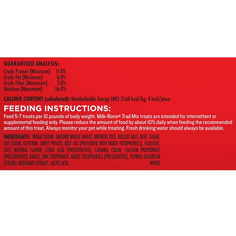 Milk-Bone Trail Mix Chewy & Crunchy Dog Treats, Real Beef & Sweet Potato, 20 Ounce - Image 5