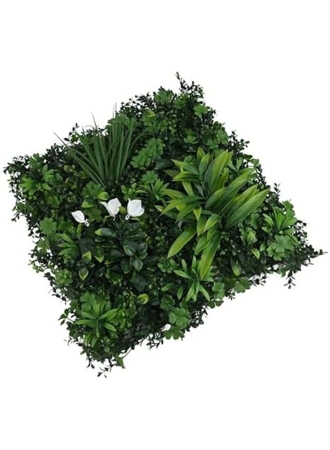 Realistic Faux Green Wall Panel 50x50cm UV Resistant Low Maintenance Indoor Garden Decor - Image 3