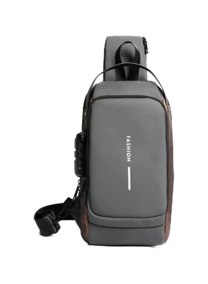 Top Trending Anti theft Crossbody Sling bag Shoulder Backpack Lightweight Chest Daypack With USB Charging Port