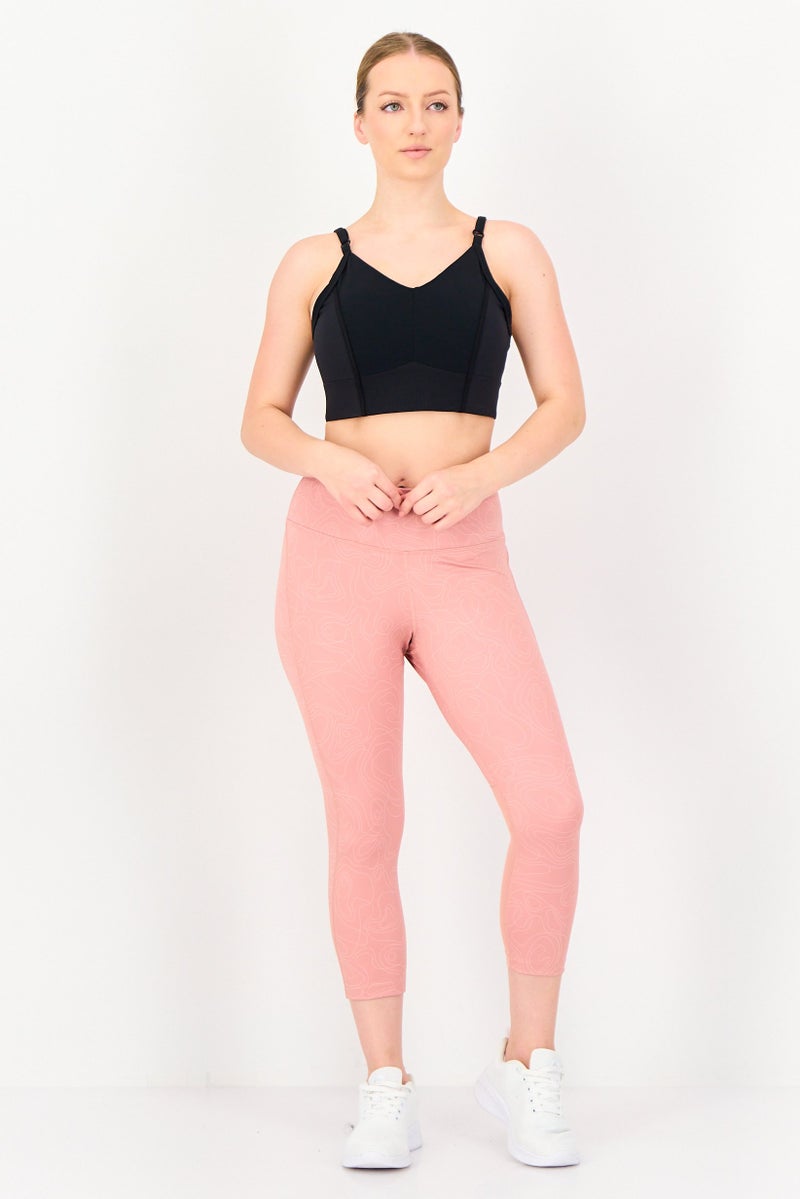 Nike حمالة صدر رياضية للنساء مع وسادة بشعار العلامة التجارية، سوداء - Image 4
