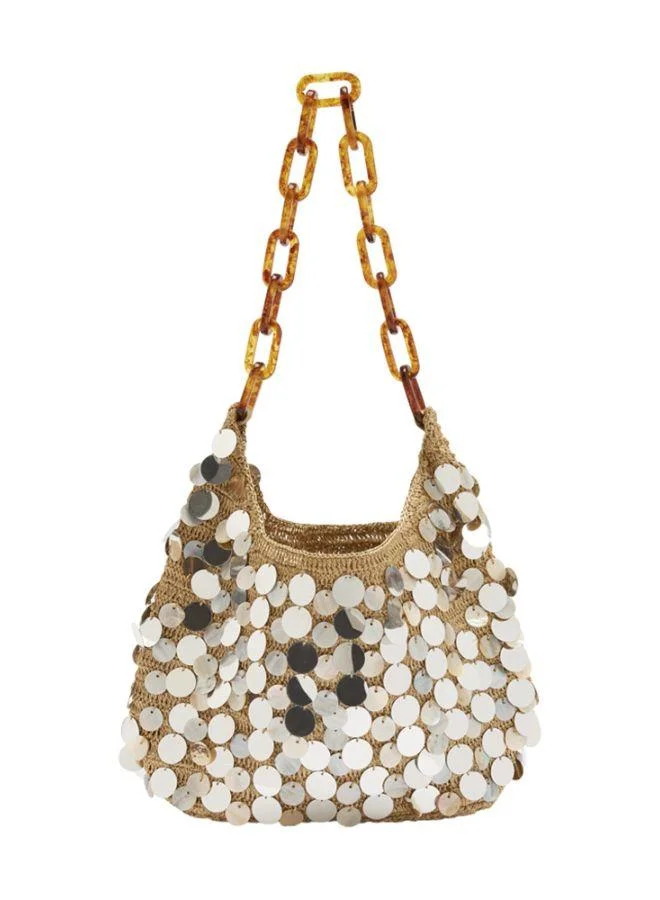 PARFOIS Shoulder Bag With Shells And Sequins