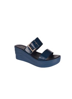 Michelle Morgan Ladies Wedge Sandals 214RJ662 Navy