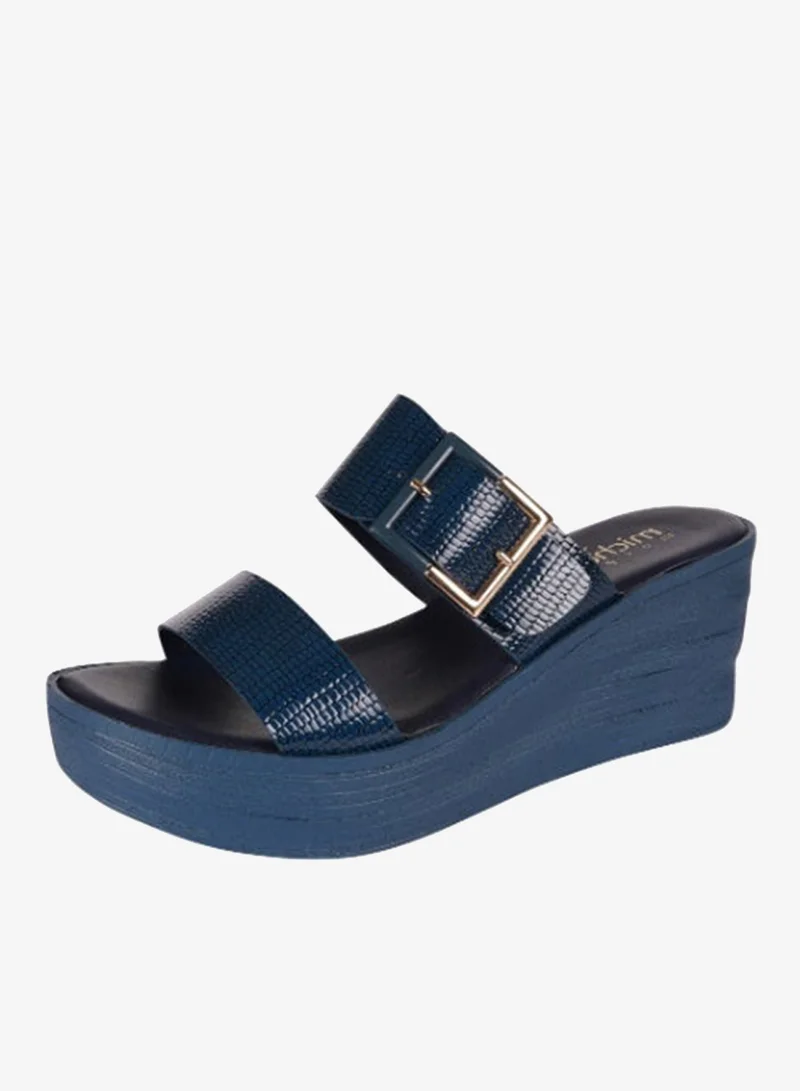 Michelle Morgan Navy 092-2567 Michelle Morgan Ladies Wedge Sandals 219RJ662 Navy for Women | Best Price UAE