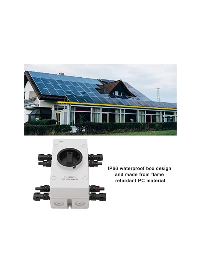 promass Solar Circuit Breaker PV Circuit Breaker IP66 Waterproof DC 1000V 32A Grid Solar Power System Photovoltaic Circuit Isolator for Solar Panel RV Boat - Image 5