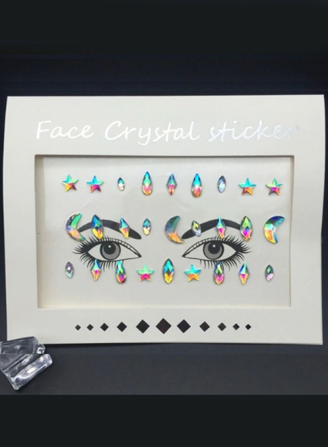 Mermaid Crystal Glitter Face Tattoo Sticker