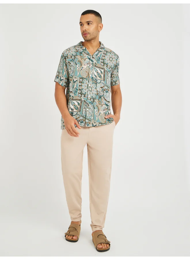Styli Styli All Over Print Relaxed Fit Shirt