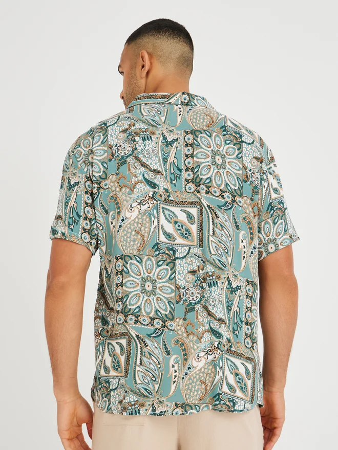 Styli Styli All Over Print Relaxed Fit Shirt