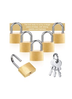 AKDC AKDC Mini Padlock Small Padlock 25MM Solid Brass Locks with 3 Keys for Luggage Lock,  (24 Pieces)  - Image 4
