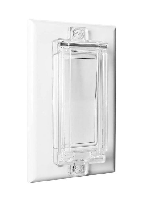Light Switch Guard Ilivable Child Proof Rocker Switch Plate Cover Prevents Kids Or Accidental Turned On Off Switch While Allowing Access (Clear 2 Pack)