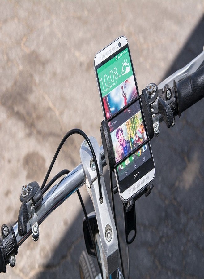Arkon Mounts SM434 Bike or Motorcycle Phone Holder Strap Mount for iPhone 13 12 11 Pro Max Galaxy S21 S20 Note 20 10 Retail Black - Image 3