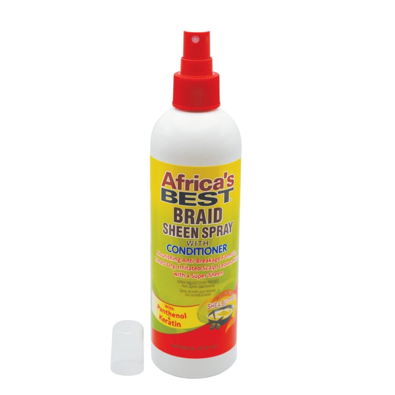 Africa's Best Braid Sheen Spray With Conditioner, 12 Ounce, Green, 1-102-12-1243-01 - Image 4