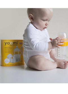 Yoomi Anti-Colic Baby Feeding Bottles (Pack of 2) – 240ml, BPA Free, Soft Teat, 6 Anti-Colic Vents, Wide Neck for Easy Filling & Cleaning, Spill-Free Cap, Ideal for Bottle & Breastfeeding Transition  - Image 4