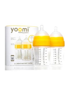 Yoomi Anti-Colic Baby Feeding Bottles (Pack of 2) – 240ml, BPA Free, Soft Teat, 6 Anti-Colic Vents, Wide Neck for Easy Filling & Cleaning, Spill-Free Cap, Ideal for Bottle & Breastfeeding Transition  - Image 5