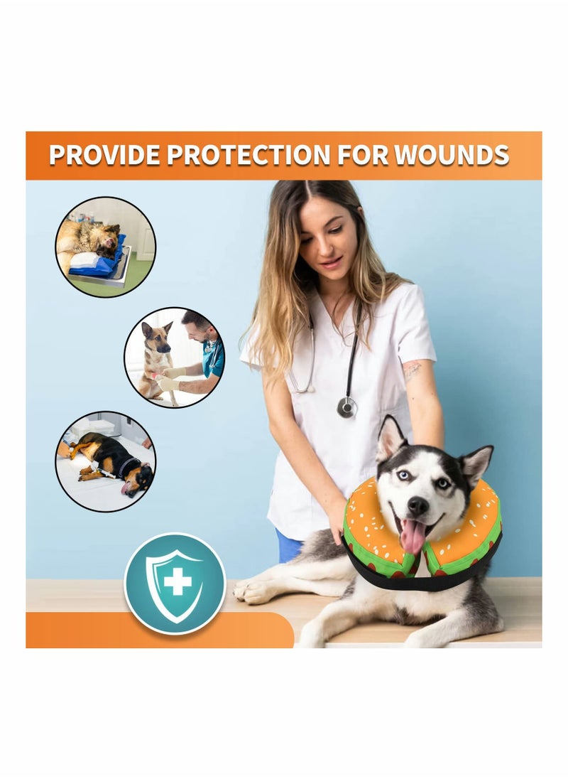 SYOSI - Protective Inflatable Dog Recovery Cone Collar for Smal Medium Large Dog, Soft E-Collar Dog Donut Cone Alternative After Surgery for Dogs Cats - Prevent from Licking Biting Wound (Small) - Image 1