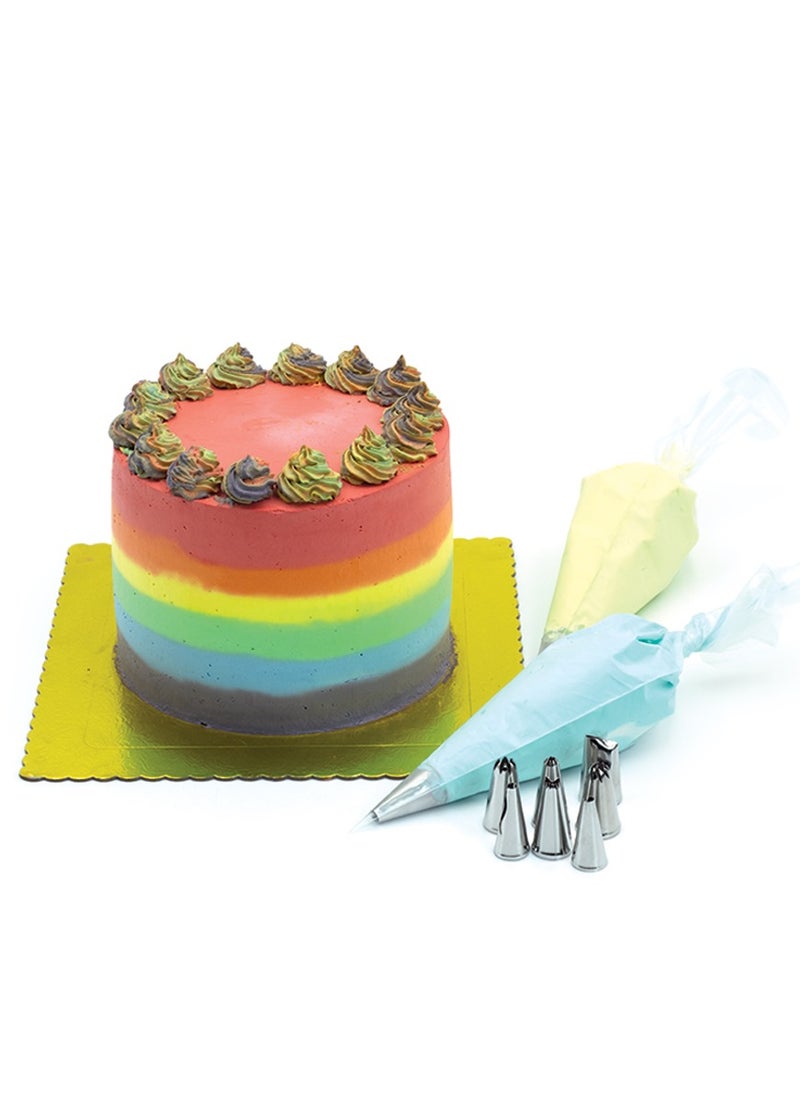Beram 50 Pieces Clear Plastic Piping Bags, Pastry Bags, Icing Cones, Cake Decorating Tools, Disposable Fondant Storage Bags, Food-Grade, Reusable, Odourless  - Image 1