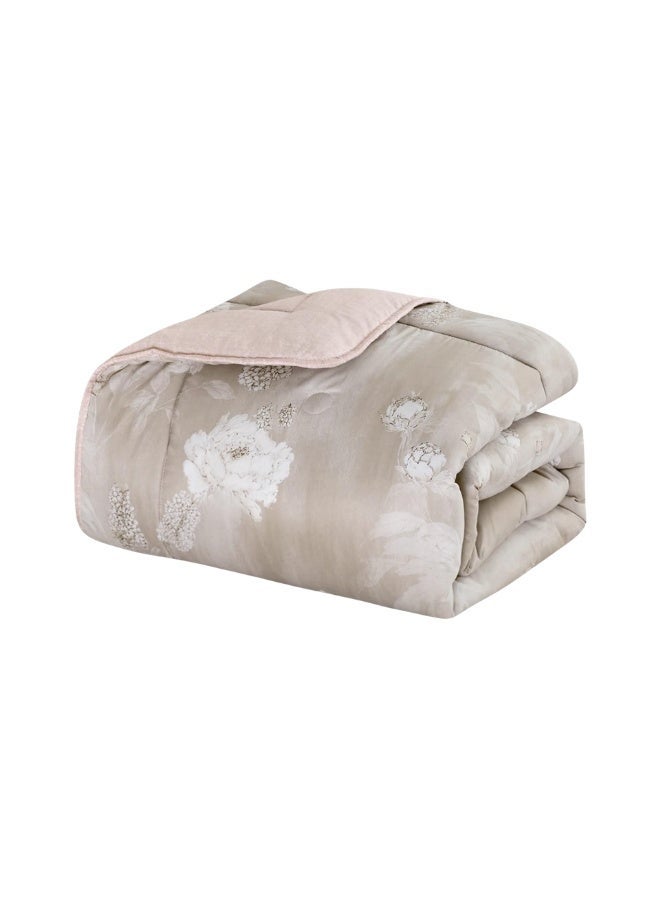 INREST King Comforter Set 230 × 250 cm Soft Floral Garden Luxury 6 Pieces 100% Microfiber Reversible King Bedding Set Elegant Floral Design - Image 4