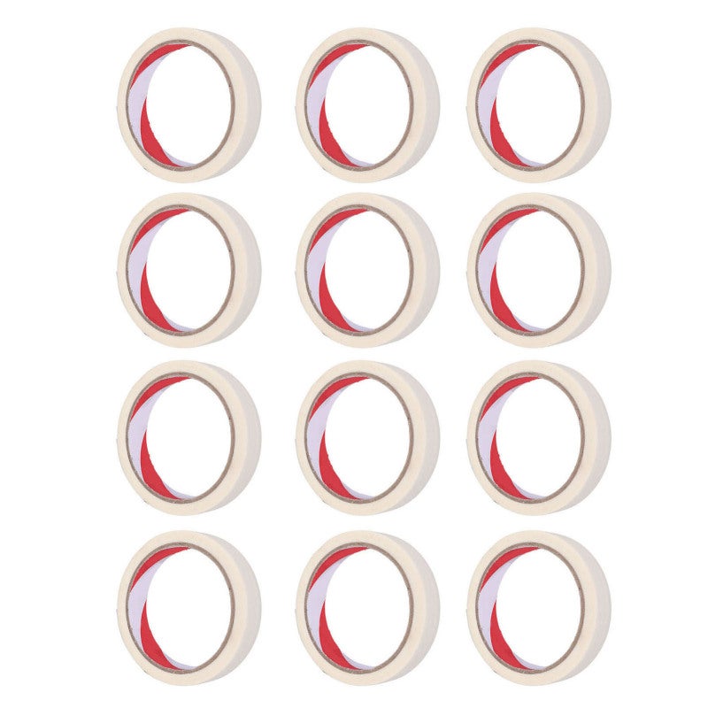 White Paper Masking Tape Heat Resistant Painters Tape Premium Textured Paper - No Residue Easy Removal Multi Functional Masking Tape for Automotive Paint Spray Home Decor Craft and Art Projects - Image 5