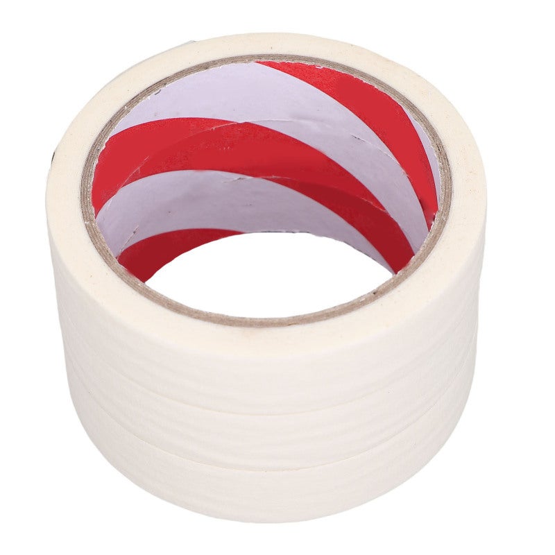 White Paper Masking Tape Heat Resistant Painters Tape Premium Textured Paper - No Residue Easy Removal Multi Functional Masking Tape for Automotive Paint Spray Home Decor Craft and Art Projects - Image 3
