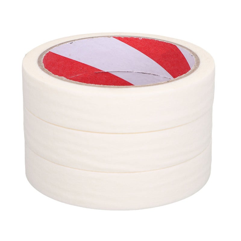 White Paper Masking Tape Heat Resistant Painters Tape Premium Textured Paper - No Residue Easy Removal Multi Functional Masking Tape for Automotive Paint Spray Home Decor Craft and Art Projects - Image 4