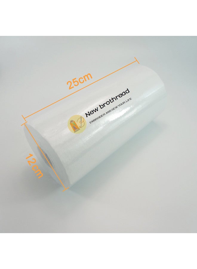New brothread Tear Away Machine Embroidery Stabilizer Backing 10" x 50 Yd roll - Medium Weight 1.8 oz - Cut into Variable Sizes - for Machine Embroidery and Hand Sewing - Image 2