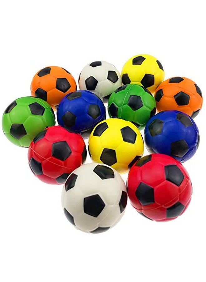 Generic - Mini Sports Stress Balls Soccer Balls Fun, 12Pack Foam Ball 2.5” Relaxable Stress Relief Squeeze Balls - Image 1