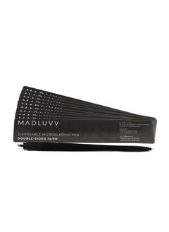 V 2-In-1 Micro Brow Sterile Pen For Professional Brow Artistry, Premium Micro Hair Strokes & Shading, Disposable Double Sided Pens For Eyebrow Ink - #14/5R