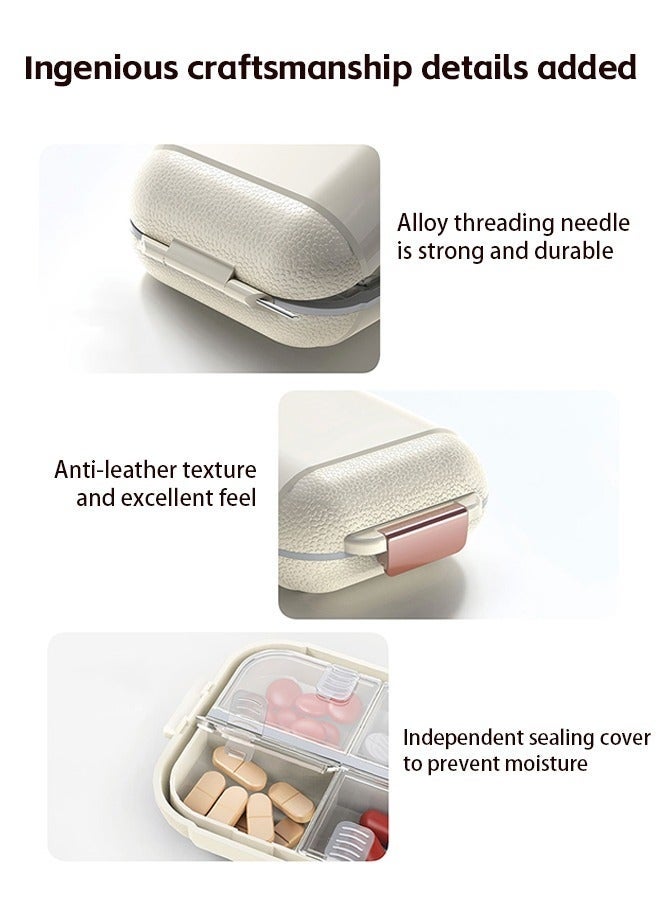 Daily Pill Organizer, Portable Pill Storage, Pill Case Organizer, Large Compartment Week Medication Holder Container with 7 Grid for Medicine Supplement, Fish Oil - Image 3