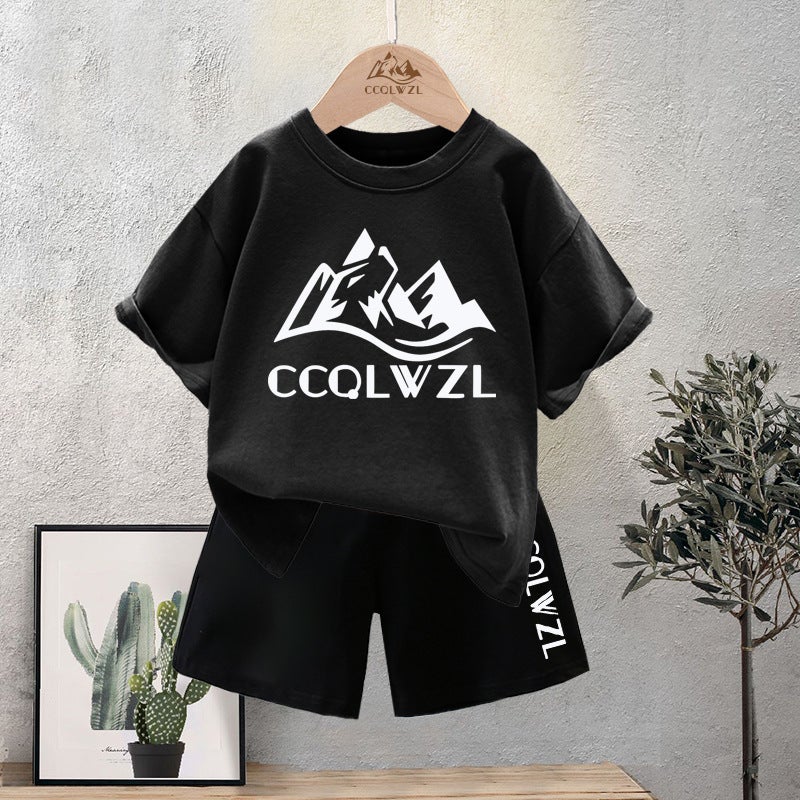 Children'S Summer Short-Sleeved T-Shirt Baby Printed Base Shirt Boy'S Pure Cotton Fashion Half-Sleeved Top - Image 1