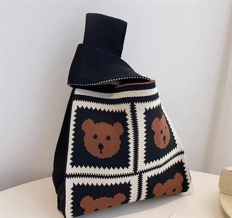 Knitted Handbag Bag Women'S Handbag Hand Gift 100-Day Banquet Vest Bag Knitted Bag Knitted Bag Factory - Image 1