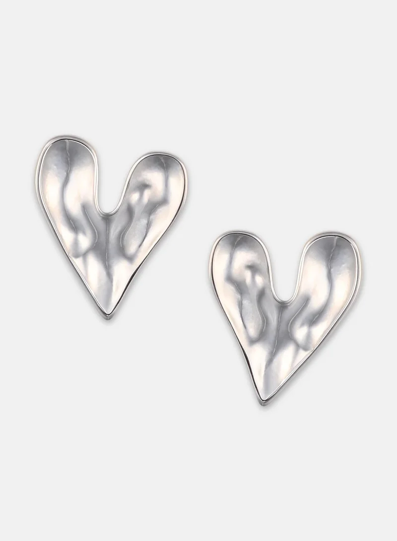 سوهي Women's The Dented-Coeur Stud Earrings