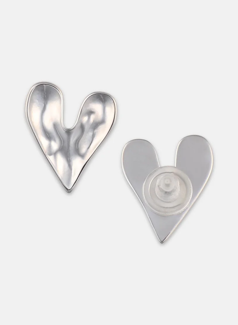 سوهي Women's The Dented-Coeur Stud Earrings