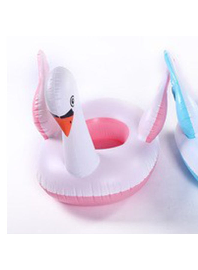 Generic Spot Water Sitting Ring Children Swimming Ring Inflatable Duck Animal Pattern Seat Seat Boat-Color:powder Goose - Image 1