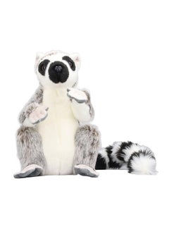 Plush Lemur Toy Soft Realistic Soothe Hook And Loop Lovely Stuffed for Children