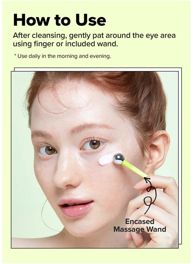 I DEW CARE Vitamin C Eye Cream & Roller Set - Glow-Key | Korean Skin Care, Dark Circles Reducer, Treatment with Hyaluronic Acid, Niacinamide, Cooling Eye Stick Ball, Anti Wrinkle Serum, 0.50 FL Oz  - Image 5