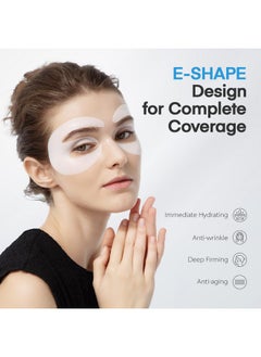 Dongyu Dongyu Collagen Under Eye Patches: Deep Real Collagen Overnight Eye Gels Mask With Caffeine Peptides Niacinamide - Dark Circles Puffiness Wrinkles Improvement - Neck Smile Line Pads - 8 Pairs  - Image 4