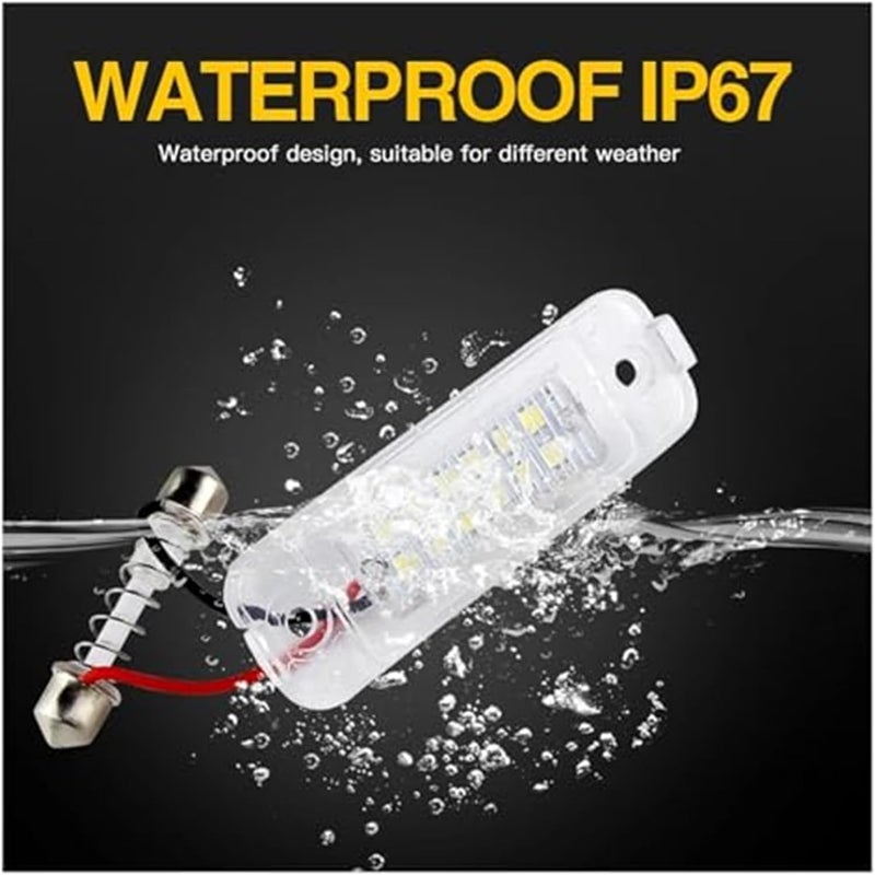 Wivplex 2Pcs LED License Plate Lights for Benz - Image 4