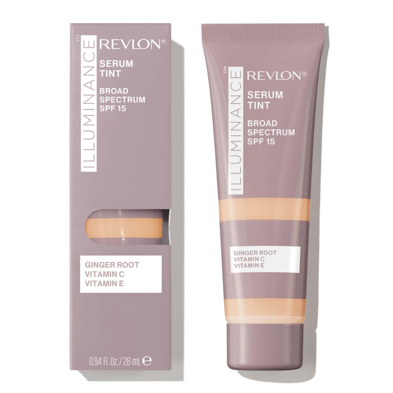 Revlon Illuminance Tinted Serum, Triple Hyaluronic Acid, Evens Out Skin Tone Over Time and Hydrates All Day, SPF 15, 209 Buff Beige, 0.94 fl oz. - Image 1