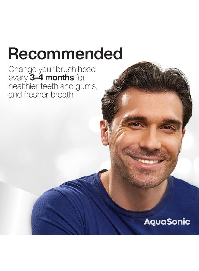 AquaSonic Proflex Brush Head Replacement - Upgraded Proflex Brush Heads for Improved Plaque Removal (8 Pack White) - Image 4