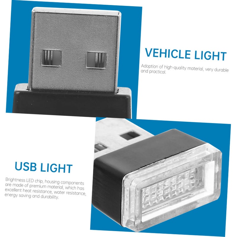 Mini USB Car LED Atmosphere Light Kit 3PCS Easy Install Interior Decorative Lamp - Image 3