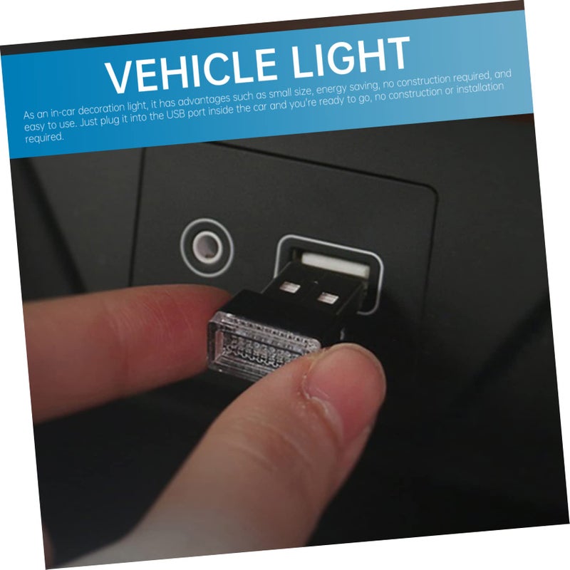 Mini USB Car LED Atmosphere Light Kit 3PCS Easy Install Interior Decorative Lamp - Image 4