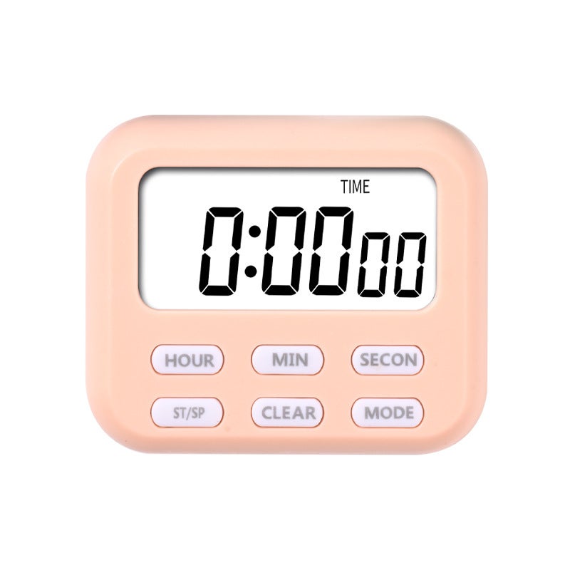 Child Study Timer Electronic Clock Alarm Clock Magnetic Attraction Timer Special For Home Use Self Discipline Reminder Pink 