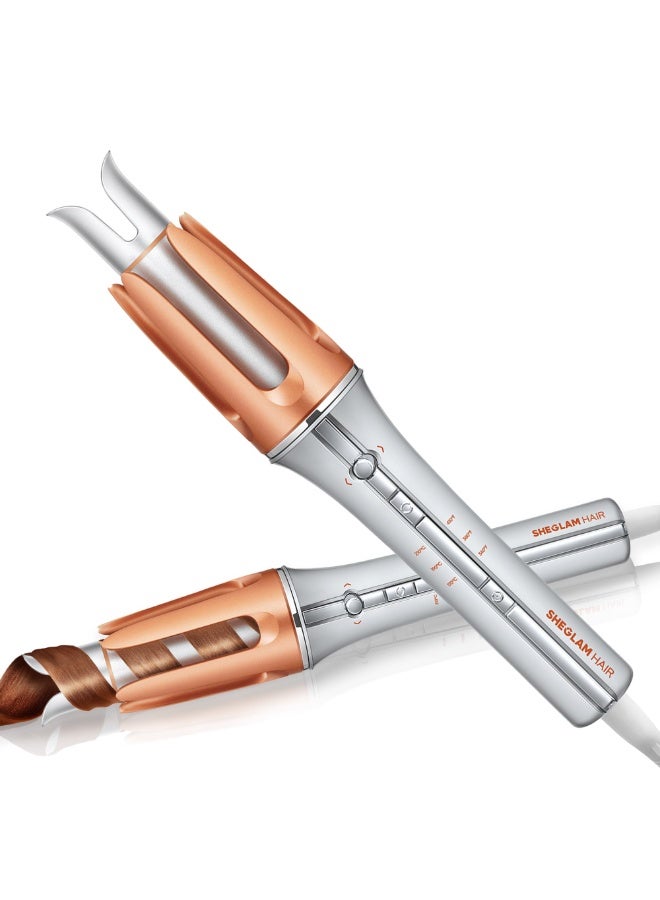 SHEGLAM HAIR It-Curl One-Touch Instant Curler - 25mm Automatic Rotating Hair Curling Wand with Multiple Heat Settings - Fast & Easy DIY Styling - Image 1