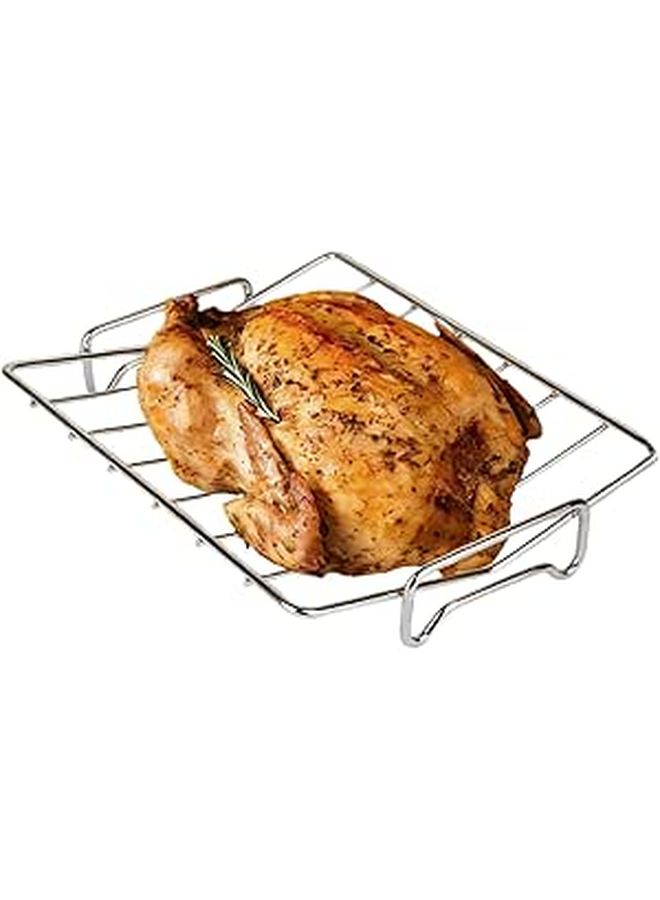Heat Resistant Non Slip Rack for Baking Roasting Meat Outdoor BBQ Kitchen - Image 1