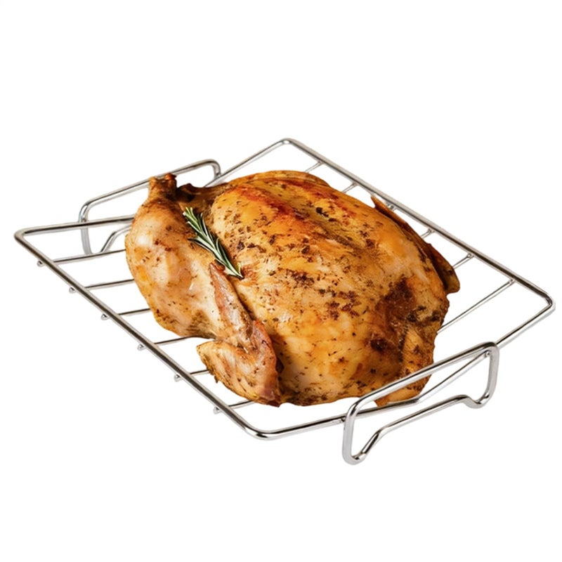 Heat Resistant Non Slip Rack for Baking Roasting Meat Outdoor BBQ Kitchen - Image 2
