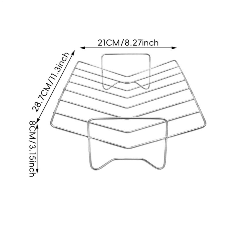 Heat Resistant Non Slip Rack for Baking Roasting Meat Outdoor BBQ Kitchen - Image 5